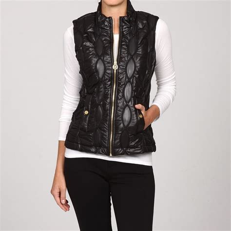 michael kors womens vests|michael kors black puffer vest.